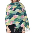 thumbnail image 5 of Shawl Wraps for Women - Flamingo pink AA Oversized Fall Winter Fashion Blanket Scarf for Women, 5 of 6