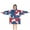 Red Blue Camo, variant on Forest Camo Branches Leaves Pattern Blanket Hoodies for Kids 6-13YR Oversize Wearable Blanket Hoodies for Boys Girls Teens