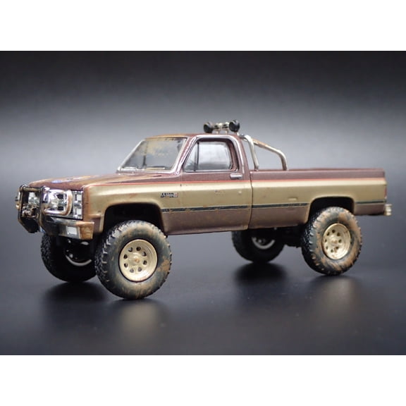 Open Box 1982 82 GMC K2500 4X4 TRUCK FALL GUY MUDDY SQUAREBODY 1/64 DIECAST MODEL CAR1