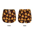 thumbnail image 3 of Fuzoiu Cartoon Pizza Print Women's Athletic Shorts, Double-Layer Running Shorts with Pocket,Women's Workout Shorts for Yoga, Gym, and Workouts-Small, 3 of 7