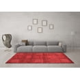 thumbnail image 3 of Ahgly Company Indoor Rectangle Abstract Red Modern Area Rugs, 8' x 10', 3 of 4