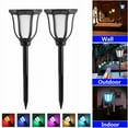 thumbnail image 3 of SHANNA 2 Pack Solar Pathway Lights Outdoor Waterproof Garden Lights 6 Colors RGB Solar Landscape Lights for Patio Yard, 3 of 8