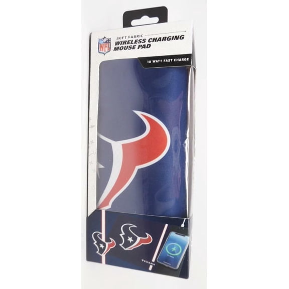 SOAR NFL Wireless Charging Mouse Pad-Houston Texans