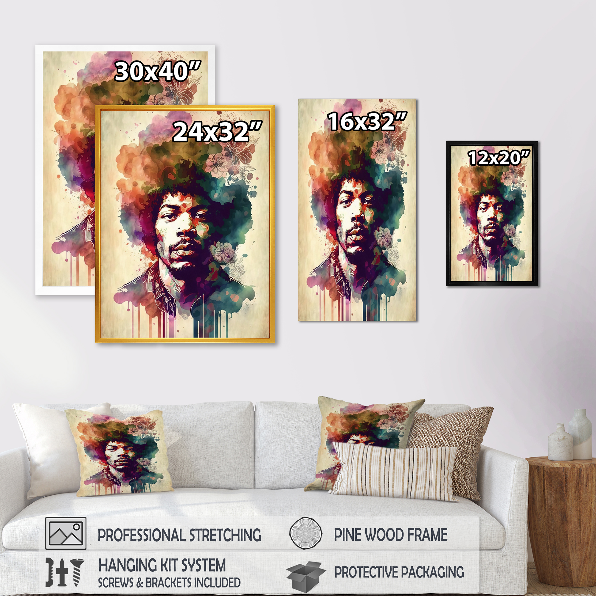 Designart Hollywood Musician III Canvas Wall Art