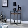 thumbnail image 3 of Furniture of America Table d'Appoint Industrielle en Chrome Noir, 3 of 3