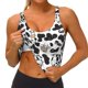 thumbnail image 3 of Balery Cow Sujetadores deportivos con espalda cruzada para mujer, acolchados, sin costuras, de alto impacto, ideales para yoga, gimnasio, entrenamiento y fitness.-Small, 3 of 8