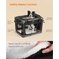 thumbnail image 6 of Feandrea Collapsible Dog Crate, Portable Oxford Fabric Pet Travel Crate with 4 Mesh Doors, Handles, Pockets, 30 Inches, for Medium Dogs, Ink Black and Dove Gray, 6 of 6