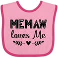 thumbnail image 3 of Inktastic My Memaw Loves Me Boys or Girls Baby Bib, 3 of 4