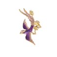 thumbnail image 4 of 3 uds., Color fresco, púrpura, pájaro, pulseras, collar, colgantes, pendientes, dijes colgantes, banda para el cabello, Clip, decoración, adornos para Soledad Accesorio de joyería de moda, 4 of 10