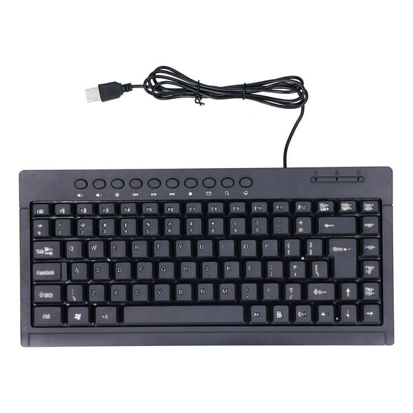 Small Keyboard,Wired Keyboard Mini 87 Mini USB Keyboard Mini Wired Keyboard Custom Engineered