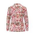 thumbnail image 3 of Uorisanigo Love Heart Rose Women's Golf Top Fashionable Relaxed Long Sleeve Golf Polo Shirts for Women Soft Comfortable Quick Dry Workout Tops with Zipper, 3 of 7