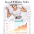 thumbnail image 5 of Portable Cordless Heating Pad for Period Cramps, 6 Heat Setting, 6 Massage Modes, Gifts for Women Her Birthday Christmas Gray, 5 of 8