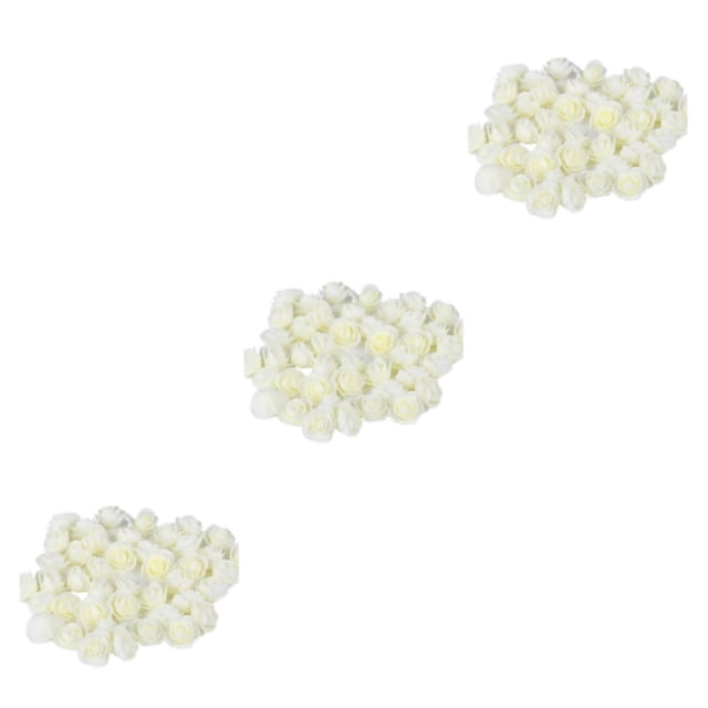 Advancent 500 pack/lote y artesanía propios arreglos florales únicos con estas cabezas de rosas DIY cabeza de rosa bolsa de bricolaje blanco Type1 NO1