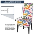 thumbnail image 5 of ZICANCN Abstract Geometric Pattern Chair Protectors Seat Covers , Dining Chair Slipcovers for Dining Room Hotel Kitchen Color, 5 of 8