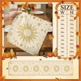thumbnail image 7 of Golden Sun Cotton Linen Rectangle Table Runners 13"x72", Abstract Mystical Universe Planet Moon Coffee Table Runner Dresser Scarves Luxury Table Runners for Wedding Party Banquet Dinner Decor, 7 of 7