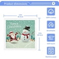 thumbnail image 2 of GZHJMY 4 Pack Santa Claus and Snowman Washcloths – Soft Face Towels, Gym Towels, Hotel and Spa Quality, Reusable Fingertip Towels（1351）, 2 of 6