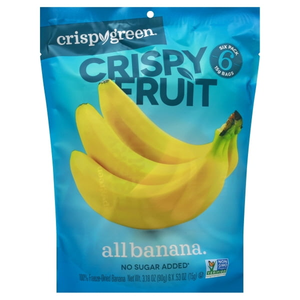 Crispy Green Crispy Fruit 100 FreezeDried Banana, 0.53 OZ Walmart