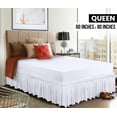 thumbnail image 2 of Skirt Utopia Bedding Queen, microfibra blanca, 40 cm de caída, 2 of 6