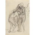 thumbnail image 2 of Honoré Daumier 14x18 Black Ornate Wood Framed Double Matted Museum Art Print Titled - The Prodigal Son Iv, 2 of 5