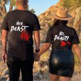 thumbnail image 4 of Mujeres Hombres Love Heart Letter Print Regalo del Día de San Valentín Pareja Camisas de manga corta con cuello redondo T-shirt Tops Fridja gope4384, 4 of 5