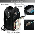 thumbnail image 6 of Wukai Bird Butterfly Rose Travel Laptop Backpack: Business Water-Resistant Bag with USB Charging Port, Ideal College Backpack for Men & Women, 6 of 6