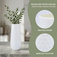 thumbnail image 2 of Unique Bargains Clear Tapered Plastic Vase Decorative Vase White 3.1" x 3.1" x 9.1", 2 of 6