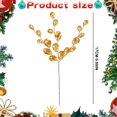 thumbnail image 3 of 50 Pcs Acrylic Crystal Christmas Tree Picks,6.69 inch Branches with Bead Drop,Artificial Acrylic Bead Drops Branches Bead Sprays for Diy Crafts,Wreaths Garlands Vases Fillers Xmas Decor,Z1-Orange, 3 of 5