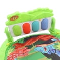 thumbnail image 2 of YAHHU Newborn Baby Gym Play Mat with Musical Pedal Piano, Infant Sensory Activity Center with Hanging Toys & Mirror, Dinosaur Pattern Green (29.13 in / 74 cm), 2 of 4