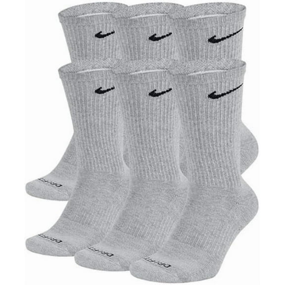 Nike Everyday Plus Cushion Crew Training Socks 6 Pair nkSX6897 065 Medium