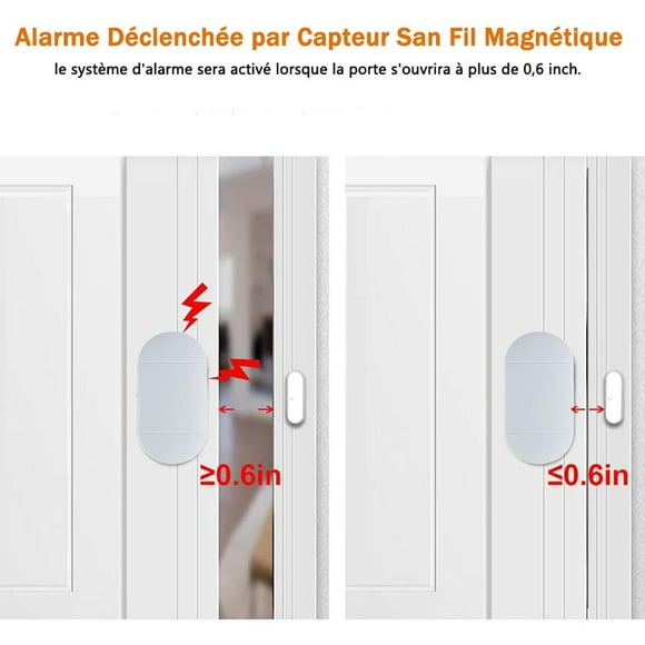 Door and Window Alarm, 130dB Wireless Door and Window Detectors
