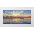 thumbnail image 1 of Adamov, Alexey 14x9 White Modern Wood Framed Museum Art Print Titled - Sunrise Above the Yacht, 1 of 4