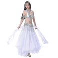 thumbnail image 3 of Belly Dance Skirts Oriental Double High Slits Belly Dance Costume Skirt For Women Skirt Belly Dance (Without Belt), 3 of 5