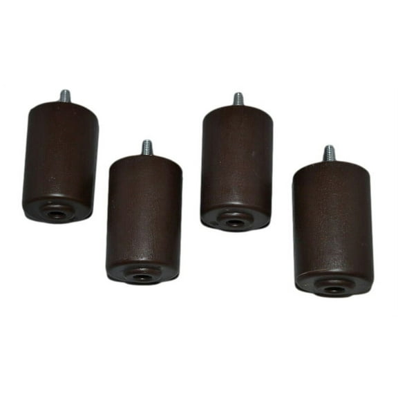 FR Recliner-Handles Replacement Furniture Legs 3 Inches (Set of 4) Plastic - Brown