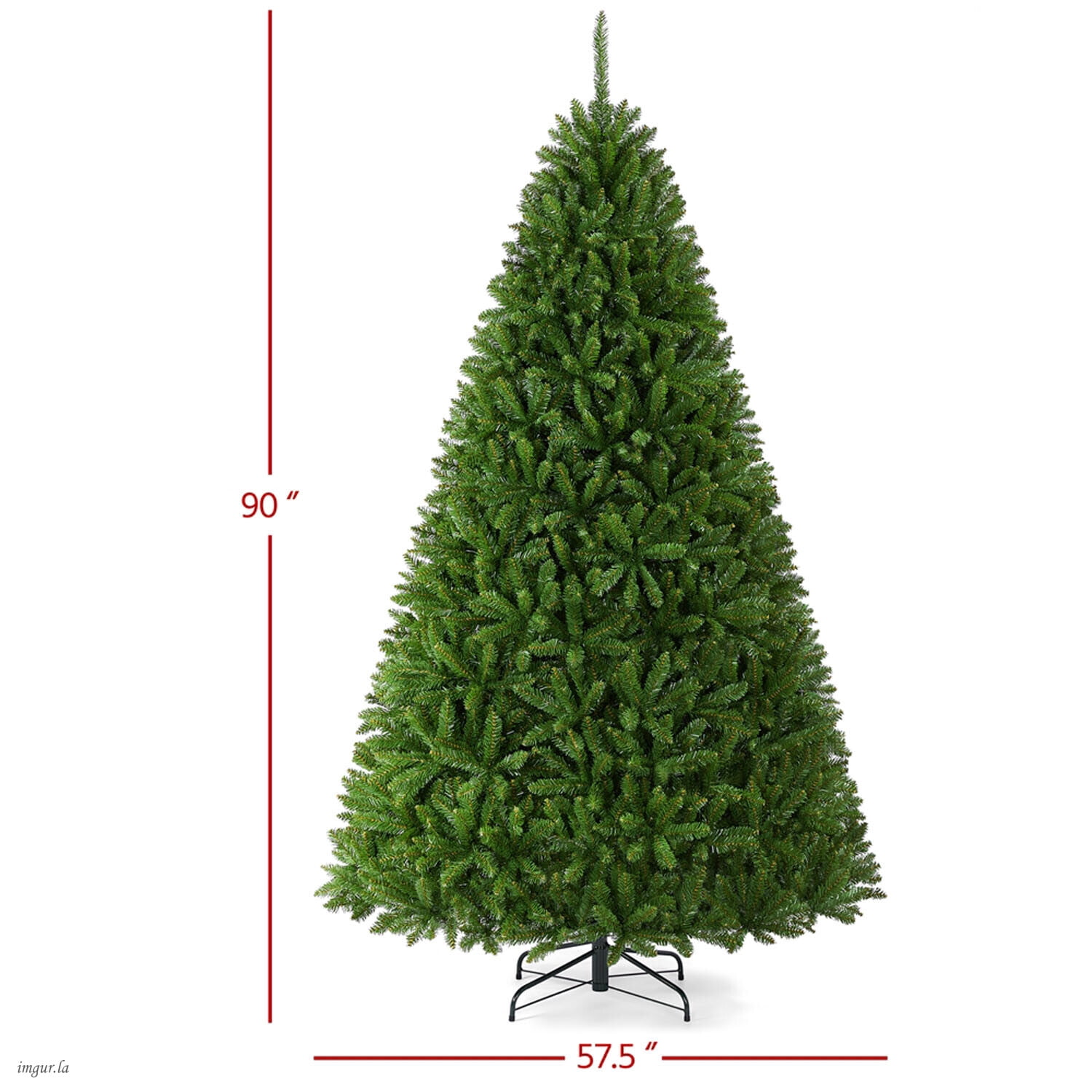 Alden Design 7.5FT Ultra-Thick Artificial Christmas Tree with Foldable Stand and 2326 Tips, Green