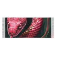 thumbnail image 4 of Rateoe Red Viper Jungle Intensity Women's Traditional Scarf Wrap Tassel Shawl Fringes Neck Head Shawl Retro Scarf, 4 of 8