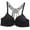 Black, variant on Aoochasliy Bras for Women Fashion Leopard Print Beautiful Back Bra Non-marking Bra