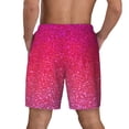 thumbnail image 2 of Lsque Mens Swim Trunks Light Purple Glitter Pattern - Bathing Suit Compression Liner - Beach Swim Shorts Swimwear - (S-3XL) - Stretch Quick Dry -Small, 2 of 9