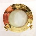 thumbnail image 2 of Canal Boat Porthole 40.64 Shiny Brass Window Door Window Glass Porthole Home Decor, 2 of 4