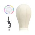 thumbnail image 2 of Model Mannequin Head Canvas Block Head Mannequin Multifunctional Mannequin Head Model for Glasses Accessories Smooth Surface, 2 of 8