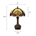 thumbnail image 2 of CHLOE Lighting Tiffany-Style Antique Dark Bronze 1-Light Victorian Table Lamp 12" Shade, 2 of 8