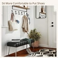 thumbnail image 6 of Dycanpo 44.5”Bedroom Bench, Faux Leather Modern Ottoman Bench with Metal Legs, Black, 6 of 7