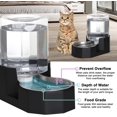 thumbnail image 4 of Automatic Pet Water Dispenser with Stainless Steel Bowl, Gravity Waterer, Angular Water Feeder for Small to Large Dogs and Cats (White, 8L Without Filter), 4 of 14