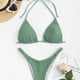 thumbnail image 5 of Two Pieces Swimwear Breathable Comfortable Halter Women Swimswear Wavy Grain Low Waist For Beach Parties For Spas ANGGREK Ropa, 5 of 5