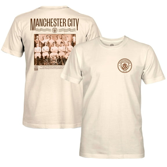 Men's 1863FC Natural Manchester City Vintage Photo T-Shirt