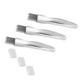 thumbnail image 1 of Bearachild Picador de cebolla de acero inoxidable, 3 pack/lote, corta eficientemente chalotes y segmentos, seguro y duradero Cocina y Comedor, 1 of 6