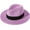 Purple, variant on Women Panama Straw Hat Classic Wide Brim Sun Hat for Beach Adjustable Summer Fedora Hat for Ladies UPF 50+