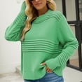 thumbnail image 2 of BLVB Women's Fall Sweaters 2024 Trendy Crew Neck Long Sleeve Solid Casual Ribbed Knit Pullover Sweater Tops, 2 of 9