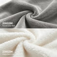 thumbnail image 4 of Wearable Blanket Hoodies for Women Men with Pocket, Zipper-up Adult Fuzzy Blanket Hoodies, Soft and Warm Sherpa Oversized Sweatshirt Blanket, Cute Birthday Gifts,, Gray, 4 of 10