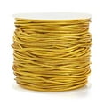 thumbnail image 2 of 1 roll Polyester & Rubber Elastic Cord Round golden 1mm 21.87 Yards(20m)/Roll, 2 of 8