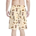 thumbnail image 2 of Binienty Men's Board Shorts Beach Shorts With Western Highland Cow Design - Quick Dry for Summer Surfing and Beach Vacations, 2 of 8